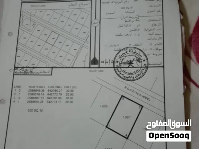 ارض للبيع في مدينة النهضة بالعامرات