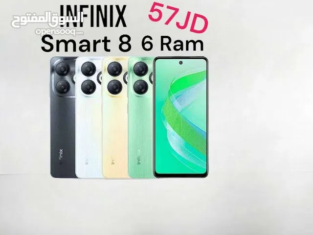 اقل سعر  infinix smart 8 64g 6ram 3+3 انفنكس سمارت  Smart8  انفينكس جديد كفالة الوكيل الرسمي