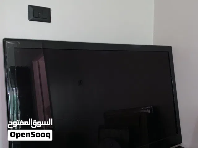 شاشة سامسونج مقاس 50 بوصة مع طاولة تلفزيون مع جوارير