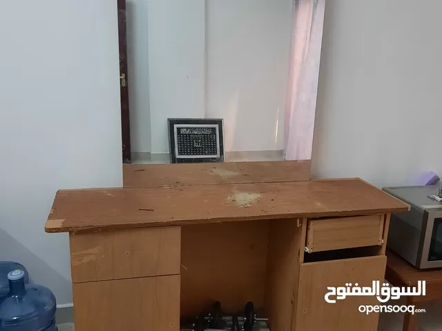 Used Wooden Dressing Table with Mirror 15 rial Only (Negotiation)