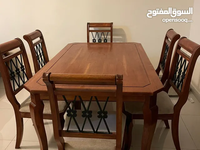 For Sale Home centre wooden Dining Table with 6 chair in excellent condition