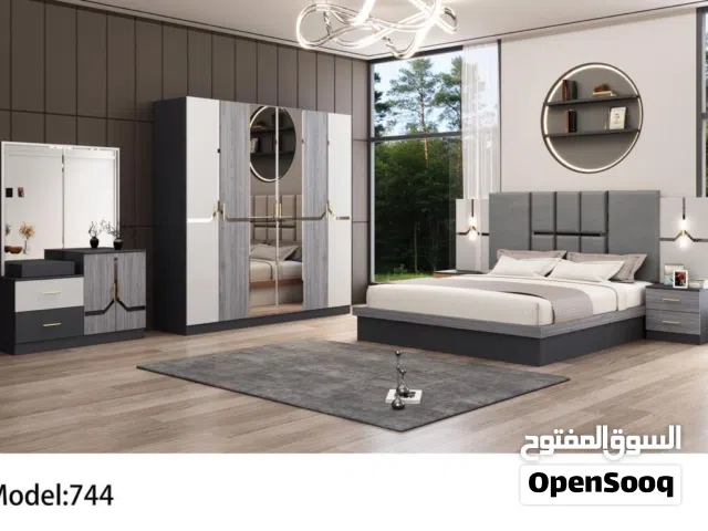 غرفہُ نوم جدید مودیل  7قطع مع ترکیب دوشق طیبی شامل اوفر العسر