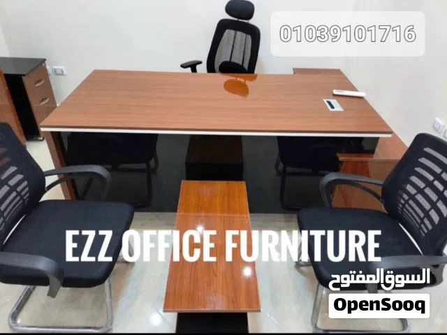 مكتب اكريليك خشب mdfاسباني مستورد شامل سايد جانبي