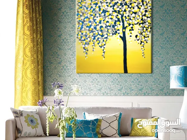 ظلّ الضوء... تتفتح فيه الحياة بكل نقطة لون... ...Vase – Original Framed Artwork