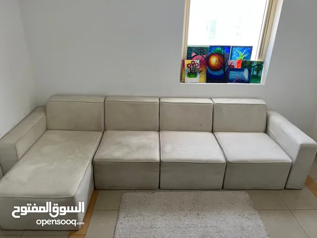 4 piece white sofa set