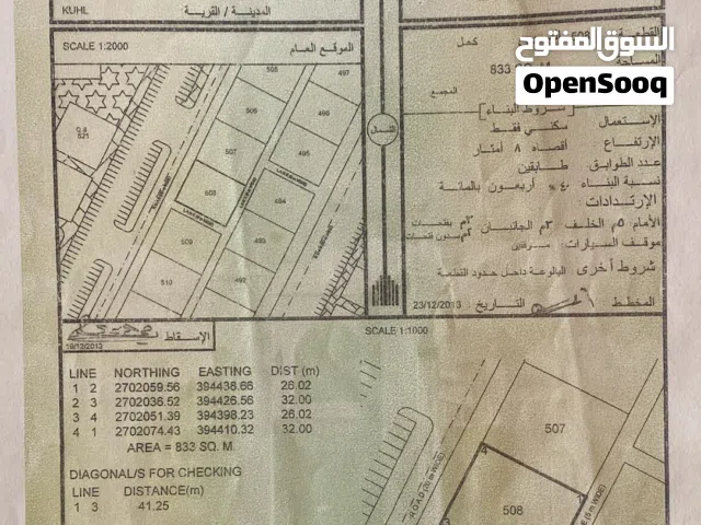 Residential Land for Sale in Buraimi Mahdah