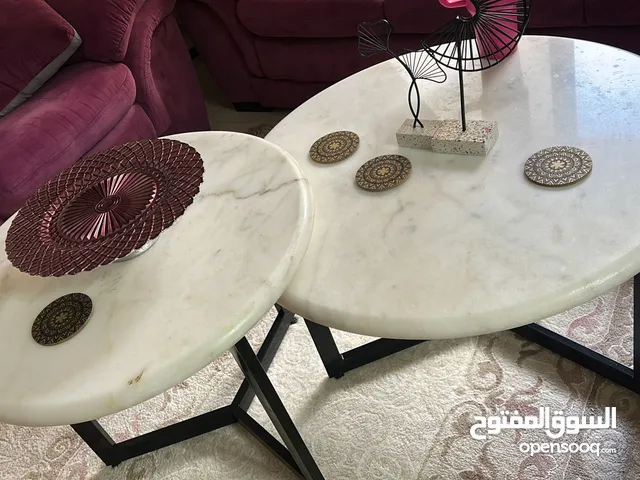 طاولة وسط رخام عالي الجودة  4 قطع