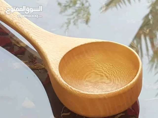 أدوات مطبخ خشبية طبيعية - قاشق، مغرفة، كفچير صناعة يدوية مميزة