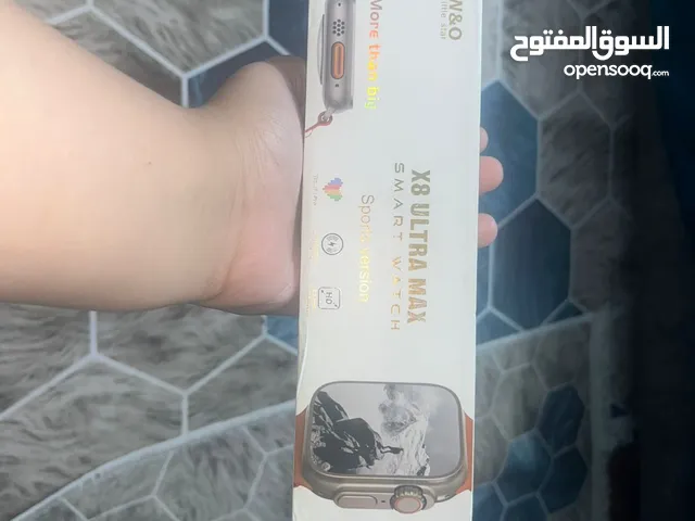 X8 ULTRA MAX SMART WATCH – Sports Version استعمال أسبوعين فقط – بحالة الممتازة لون أسود شيك + كفر اس