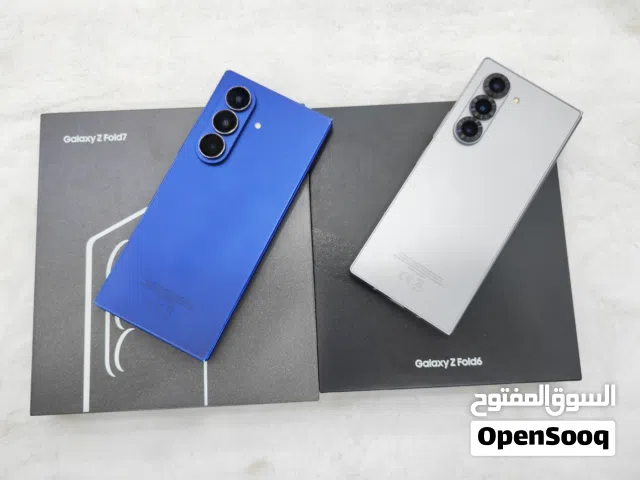 Samsung  Galaxy  Z Fold7  and ZFold6 Fold7 is 1 TB and Fold6 is 256 GB