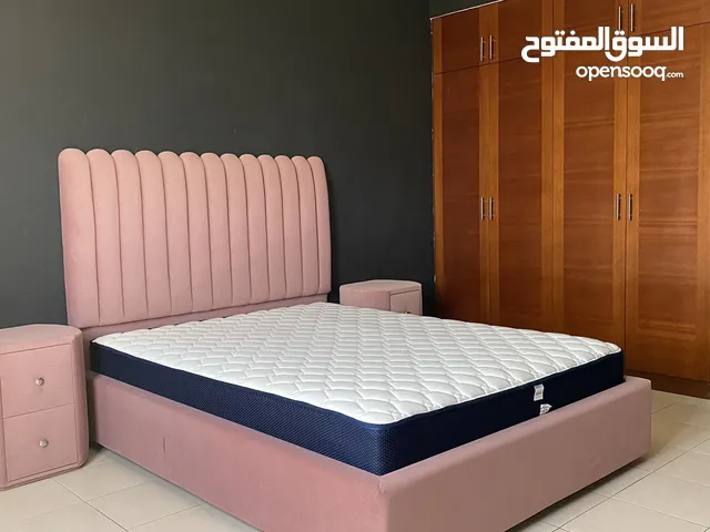 Bed with mattress, With dressing and side table
