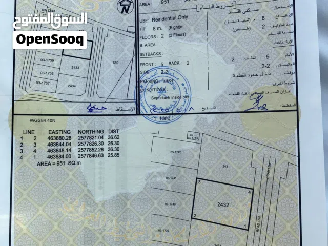 Residential Land for Sale in Al Dhahirah Ibri