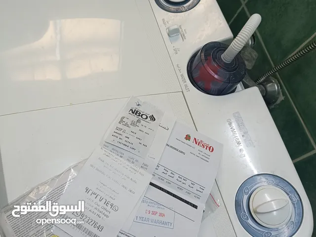 غسالة جيباس شبه جديده مع ضمان سنة ساري washing with warranty machine