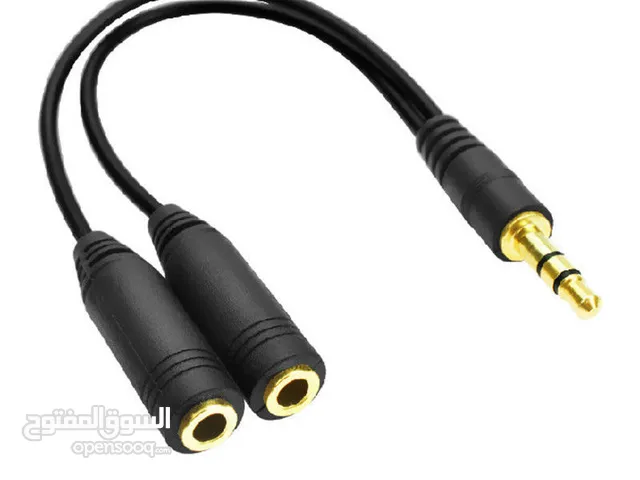 Audio Aux Cable Male to 2x Female Stereo Extension Headphone Splitter Cord 3.5mm