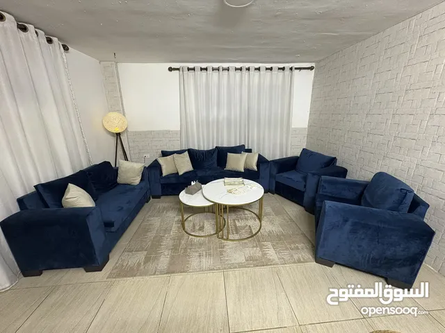 طقم كنب 7 مقاعد لون كحلي