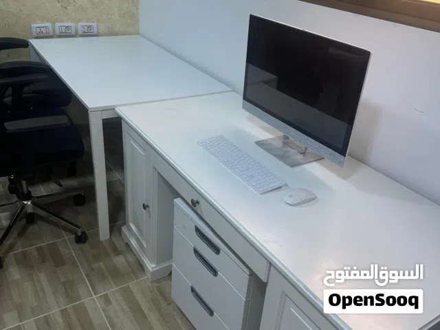 مكتب دراسة مع كرسي جلد