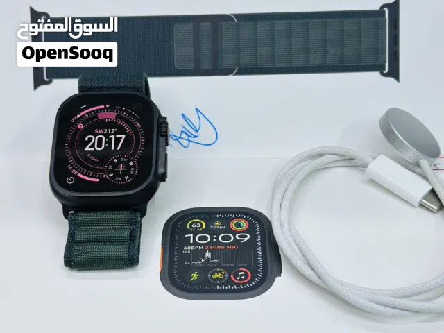 Apple Watch ultra 2 49mm Titanium black color battery health 100%with with box and cable