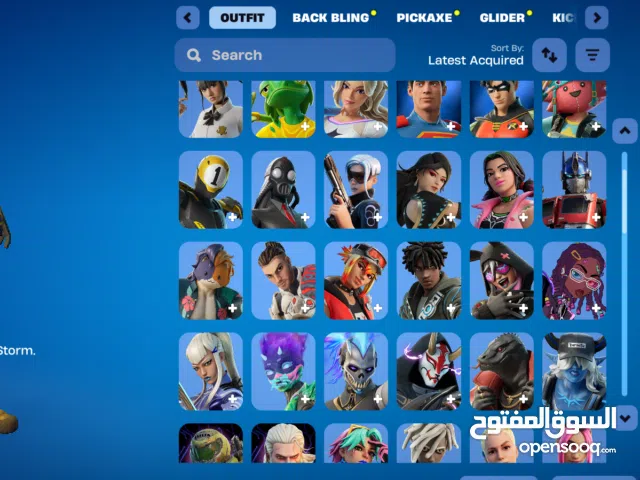 حساب فورتنايت سكنات وبيكاكسات نجمه وقولف وسكن لارا كروفت وباتل باسات من الشابتر الثاني