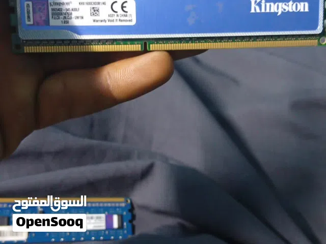 النوع: DDR3 السعة: 4GB التردد: 1600MHz