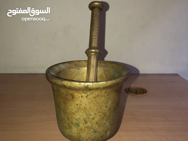هاون و مدقة نحاس أصلي ثقيل (وزن 4 كغم) – تحفة تراثية للبيع