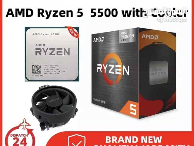 MD Ryzen 5 5500 – معالج وصف مهم جديد بل ختم شركه مع مروحه مع المعالج ب 50 قابل لتفاوض