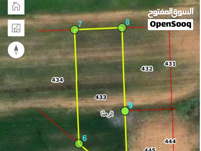 للبيع أرض سكنية مميزة 1650م2 على شارعين – حوض سويدان الشمالي / الرمثا