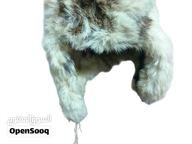 طاقية فرو طبيعي رجالي