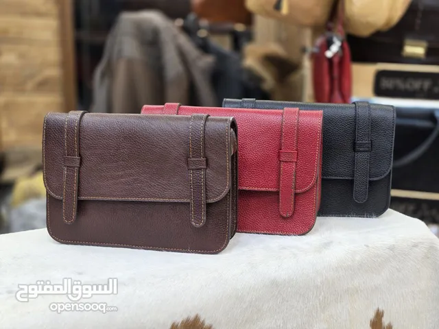 حقیبه نسایه من جلد طبیعی