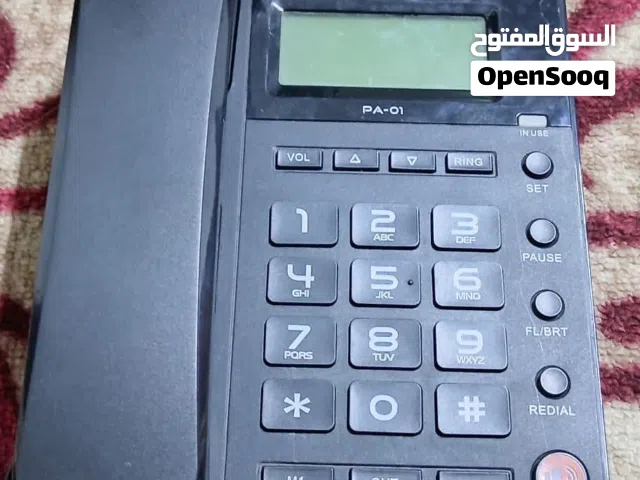 تلفون ارضي سلكي lemon  PA01 الميزات: اعدادات رمز المنطقة المحليه-الاتصال المسبق-ساعه منبه-