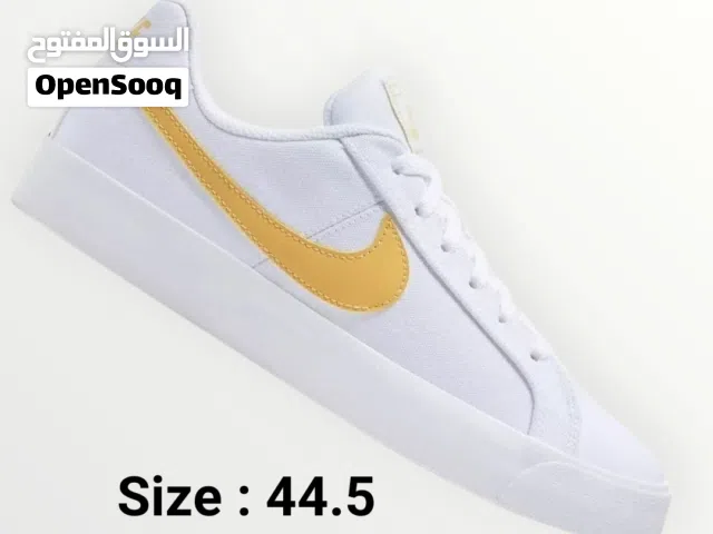 Nike  حذاء رجالي لون ابيض قياس 44.5  #Nike_Court_Royale AC Canvas White Topaz Gold