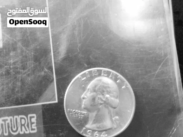 ربع دولار فضه سنة 1964