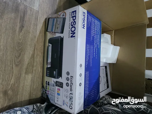 طابعه ابسون 3250 شبه جديد بالكرتون والفاتوره