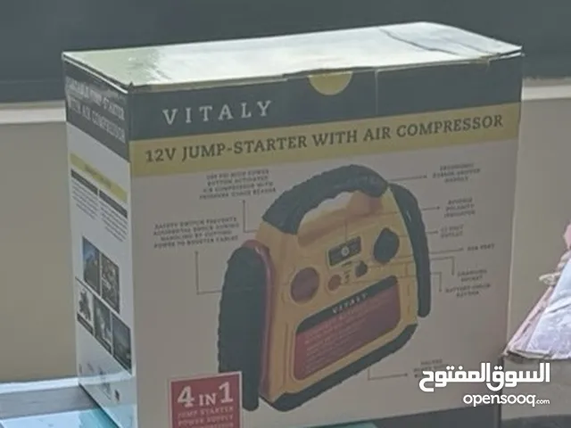 Vitaly jump starter and compressor  12 volt lithium battery  New