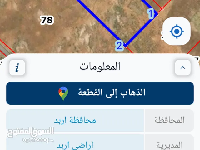 أرض للبيع النعيمة العصارة تلاع الكرك مساحة 3738متر  أبو صهيب النقرش