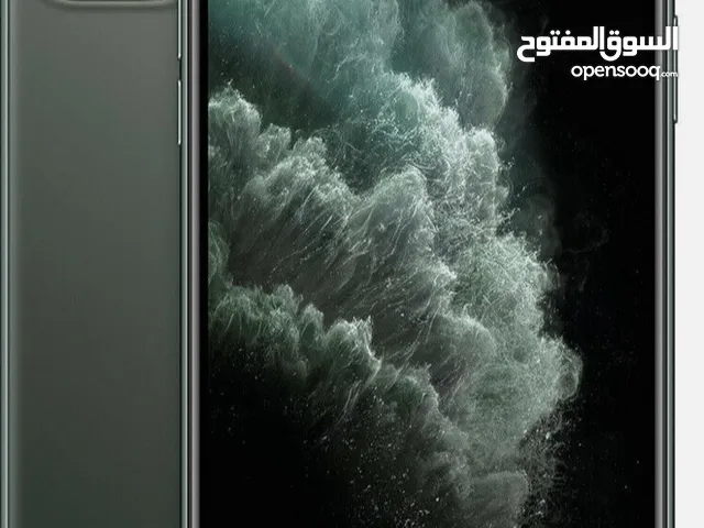 للبيع ايفون 11 برو ماكس اخضر نظيف فقط شاشة يوجد فيها خطوط