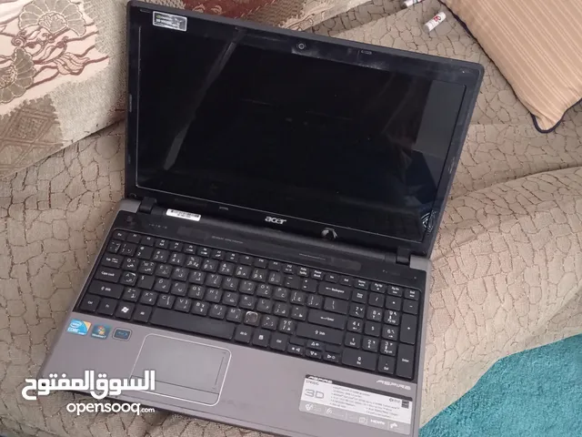 لاب توب ايسر cori5 شاشة ثلاثية الأبعاد ناقصه النظارة فقط