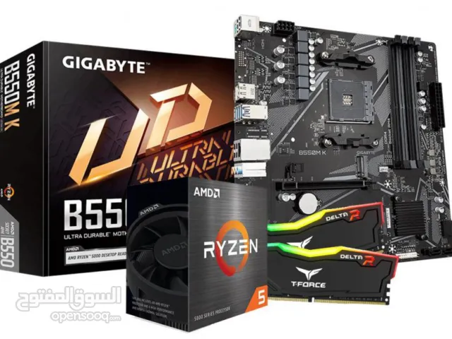 مطلوب Ryzen 5 5500 او Ryzen 5 5600 و B550 ماذربورد و 16gb ram
