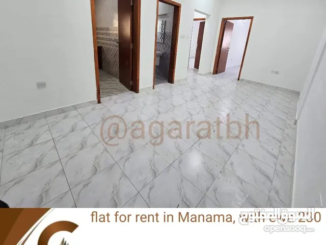 Flat for rent, including electricity (unlimited) with  ac, in Manama, on Issa Al-Kabeer Street, next
