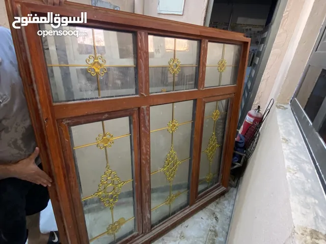 شباك المنيوم متر ونص في متر ونص للبيع