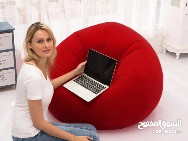 كنبة النفخ العصرية وصلت... راحة، أناقة، وسهولة ما إلها مثيل! تنفخها بثواني، ترتاح عليها ساعات!