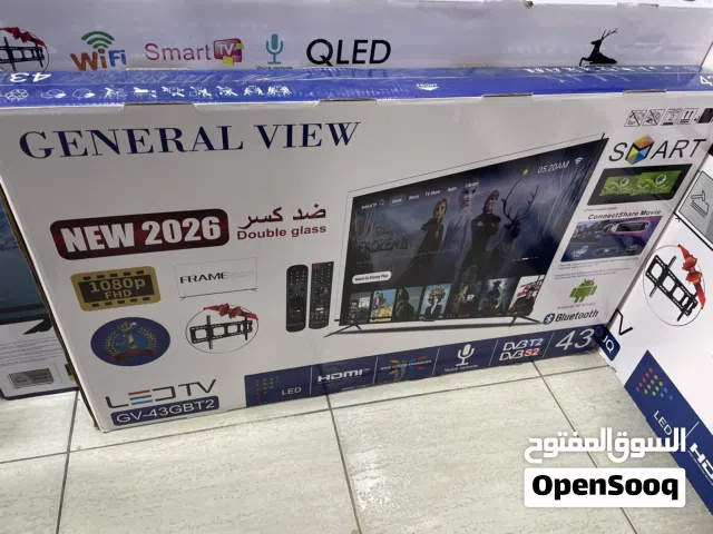 شاشة جنرال فيو 43 بوصه ضد الكسر فل سمارت  FHD اعلى مواصفات