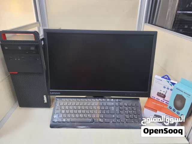 عرض لقطة! Lenovo ThinkCentre (i5-Gen6) مع شاشة 22 بوصة + هدايا بـ 139 دينار فقط!