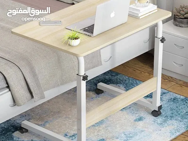 مكتب طلابي عملي ومتنقل بترتيب عصري!سطح واسع بيساع لابتوب + كتب + أدوات مدرسية  عجلات قوية
