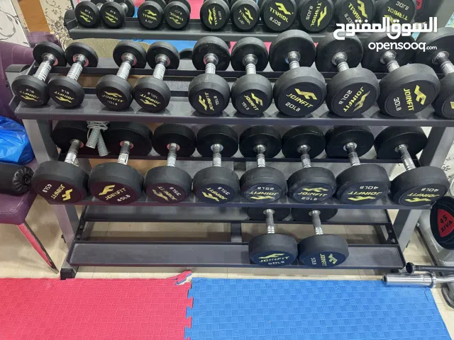 للبيع دملبز مع ستاند ( 5 - 50 ) lb