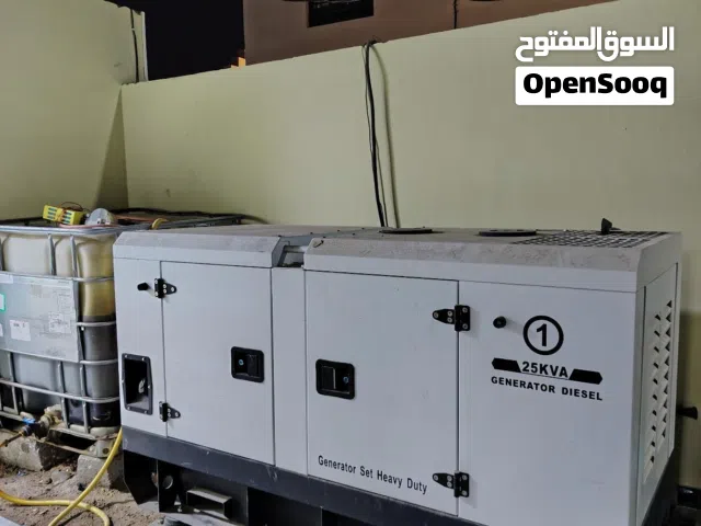 مولد كاتم 25 kv للبيع استخدام قليل جديده كلش