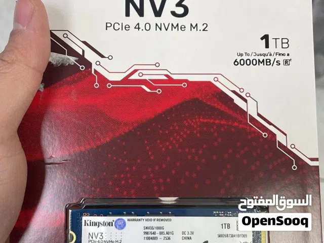 NV3 M.2 Kingston 1T - mb/s 6000    جديدة مسكرة