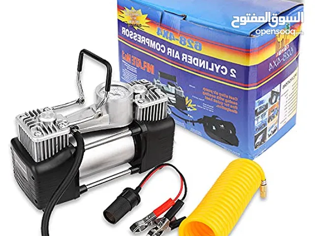 منفاخ هواء الجمل راسين اطارات السيارة 2 سليندر الاصلي منفاخ عجال منفاخ عجل الاصلي مش المقلد