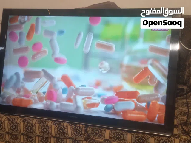 شاشه بلازمه ماليزي صوره نظيفه واضحه ماركة باناسونيك حجم 43 .