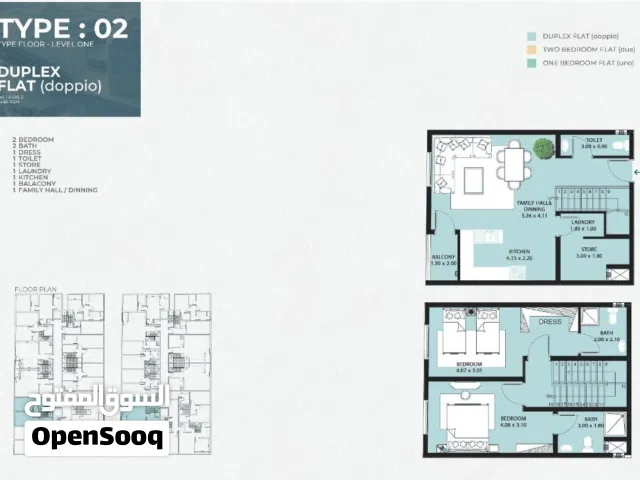 117 m2 3 Bedrooms Apartments for Sale in Muscat Al Maabilah