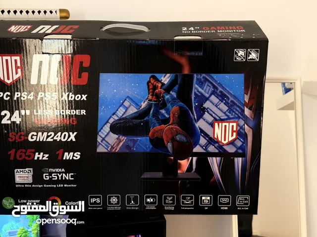 للبيع شاشه aoc تدعم165hz استجابه 1s
